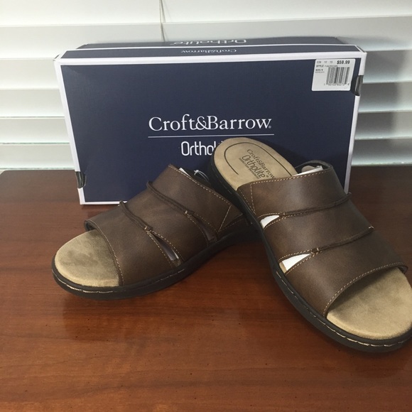 croft & barrow Other - Croft & Barrow Men's Brown Sandals Size 11 NEW